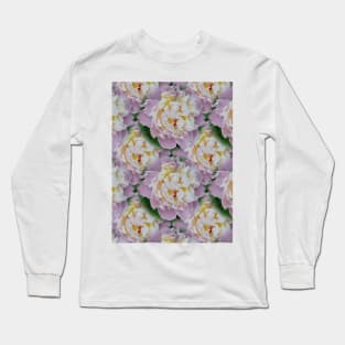 pattern from peony flowers Long Sleeve T-Shirt